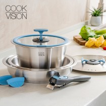 NEOFLAM Cookvision SUS304不鏽鋼鍋具8件組/Nesto